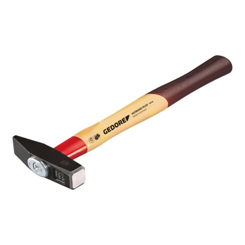 Gedore Marteau de serrurier avec manche en frêne, protection de manche
