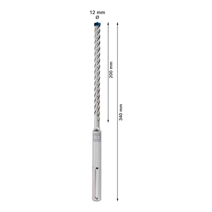 Marteau perforateur Bosch Expert SDS max-8X, 12 x 200 x 340 mm
