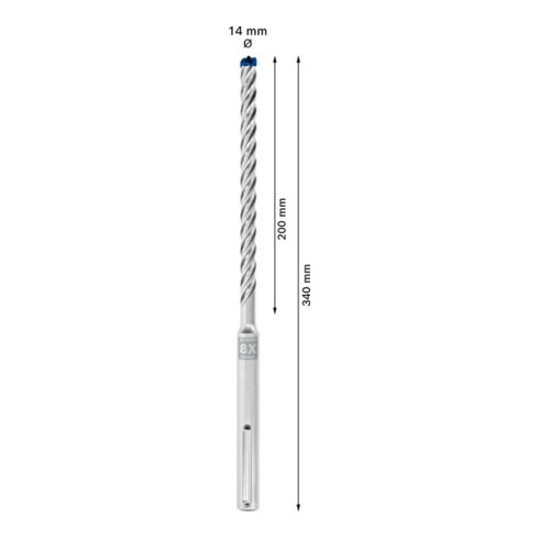 Marteau perforateur Bosch Expert SDS max-8X, 14 x 200 x 340 mm