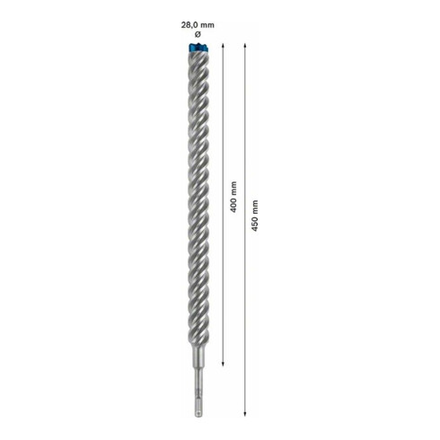 Marteau perforateur Bosch Expert SDS plus-7X, 28 x 400 x 450 mm