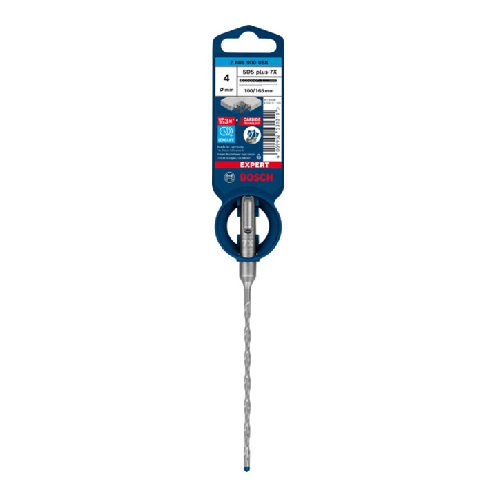 Marteau perforateur Bosch Expert SDS plus-7X, 4 x 100 x 165 mm