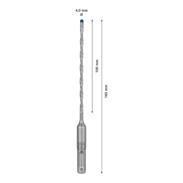 Marteau perforateur Bosch Expert SDS plus-7X, 4 x 100 x 165 mm