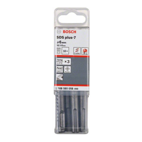 Marteau perforateur Bosch SDS-plus-7, 6 x 50 x 115 mm