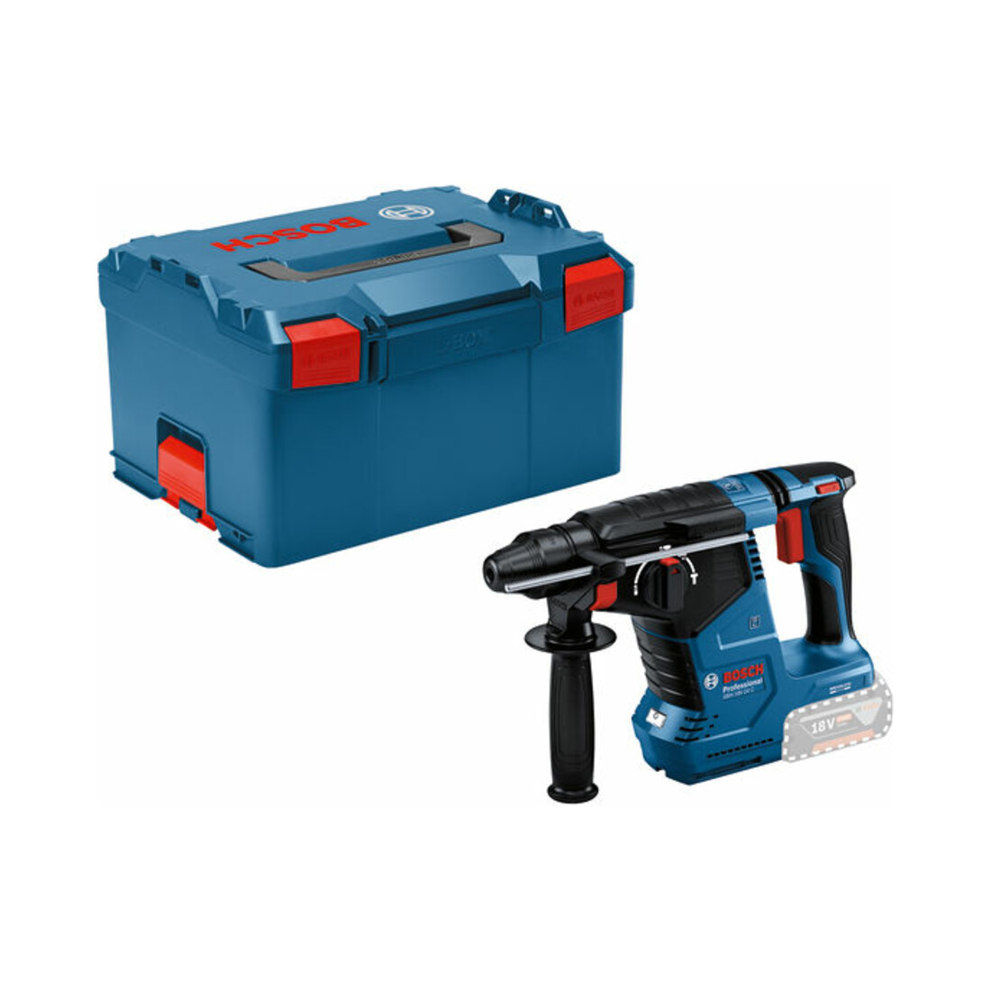 Marteau perforateur sans fil avec SDS plus GBH 18V-24 C Bosch avec L-BOXX