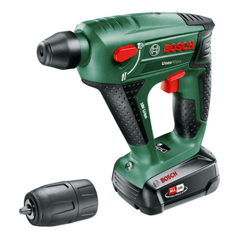 Marteau perforateur sans fil Bosch Uneo Maxx, avec 1 x PBA 18V 2,5 Ah batterie rechargeable