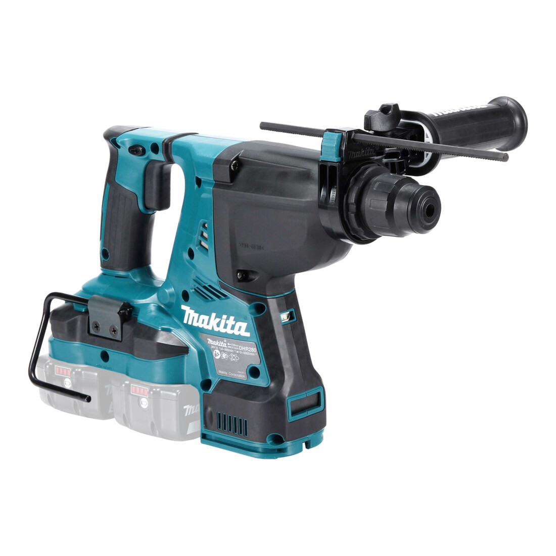 Marteau perforateur sans fil Makita pour SDS-PLUS 2x18 V dans MAKPAC
