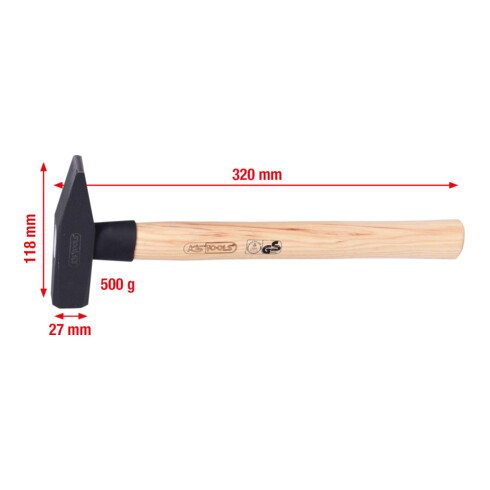 Marteau rivoir manche Hickory, 500 g