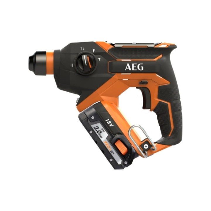 AEG Martello combinato a batteria BBH18C LI-202C 18V, 2x batterie da 2,0 Ah, caricabatterie, in valigetta