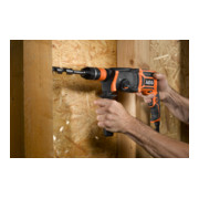 AEG Martello combinato KH24IXE 800W con mandrino autoserrante FIXTEC, impugnatura supplementare e battuta profondità di foratura, in valigetta-3