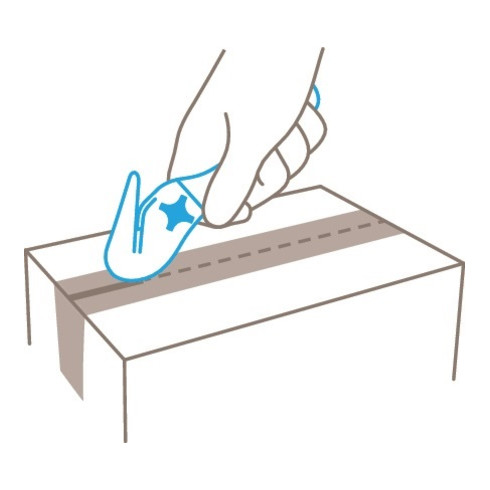 Martor Folien-/Papierschneider Secumax Combi L.155mm H.54mm S.3,2mm f.starke Folien