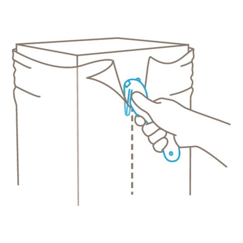 Martor Secumax Combi coupe-films/papier L.155mm H.54mm S.3,2mm pour films épais