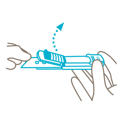 Martor SECUNORM 525 mit Trapezklinge NR. 60099 Ecken abgerundet