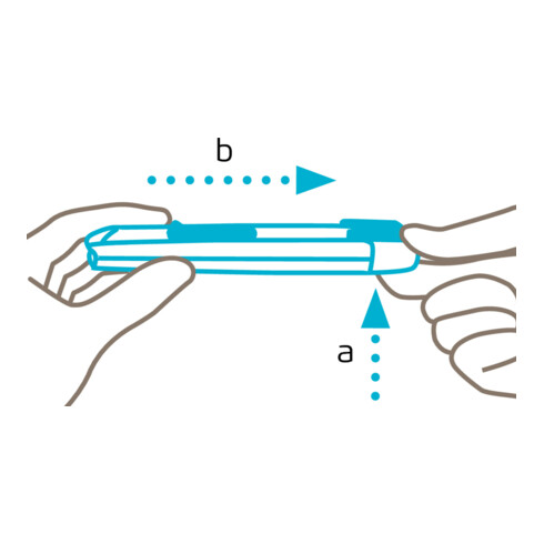 Martor SECUNORM 525 mit Trapezklinge NR. 60099 Ecken abgerundet