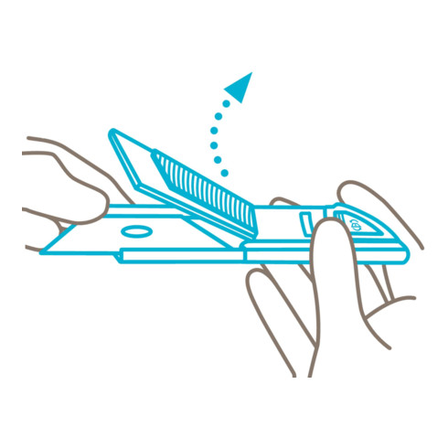 Martor Sicherheitsmesser Secunorm Profi25 mit Trapezklinge Nr. 60099 Ecken abgerundet