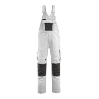 Mascot Augsburg Latzhose Größe 76C54, weiss/dunkelanthrazit