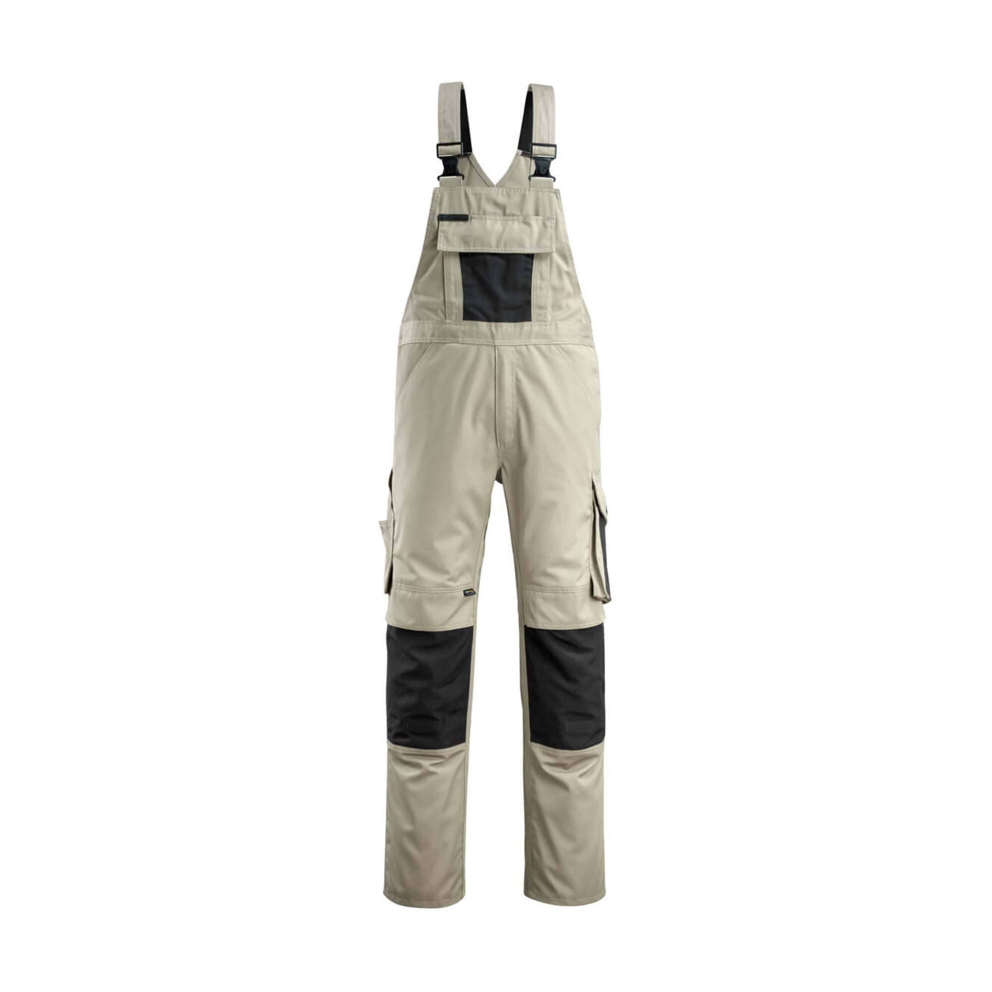 Mascot Augsburg Latzhose Größe 90C54, hellkhaki/schwarz