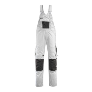 Mascot Augsburg Latzhose Größe 90C54, weiss/dunkelanthrazit