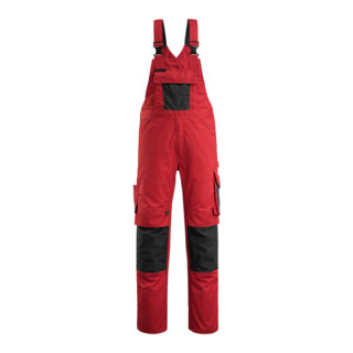 Mascot Augsburg Latzhose Größe 90C58, rot/schwarz