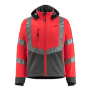 Mascot Blackpool Soft Shell Jacke hi-vis rot/dunkelanthrazit
