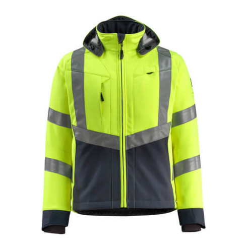 Mascot Blackpool Soft Shell Jacke hi-vis gelb/schwarzblau