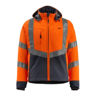 Mascot Blackpool Soft Shell Jacke hi-vis orange/schwarzblau