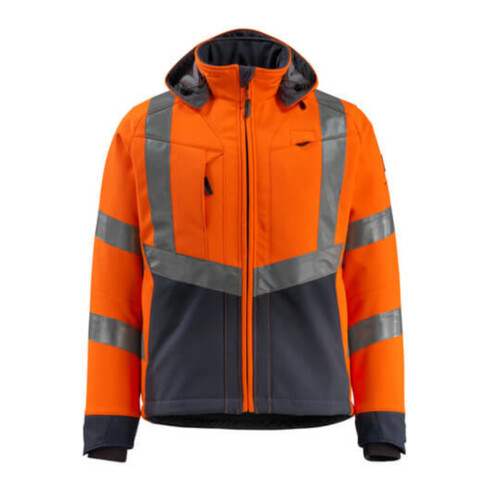 Mascot Blackpool Soft Shell Jacke hi-vis orange/schwarzblau