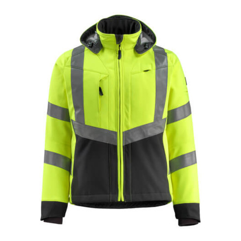 Mascot Blackpool Soft Shell Jacket hi-vis jaune/noir