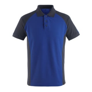 Mascot Bottrop Polo-shirt Größe L, kornblau/schwarzblau