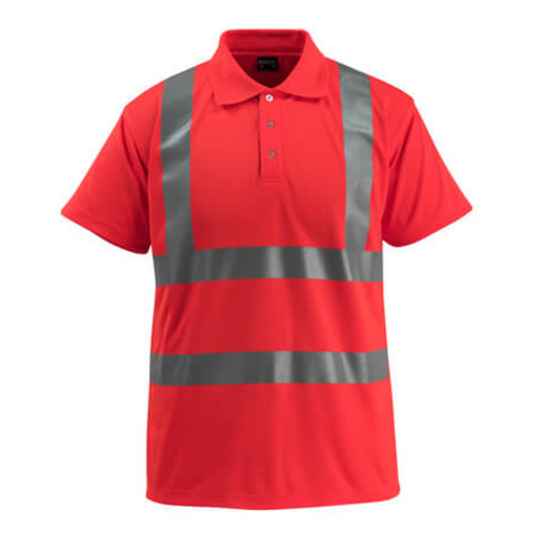 Mascot Bowen Polo-shirt hi-vis rot