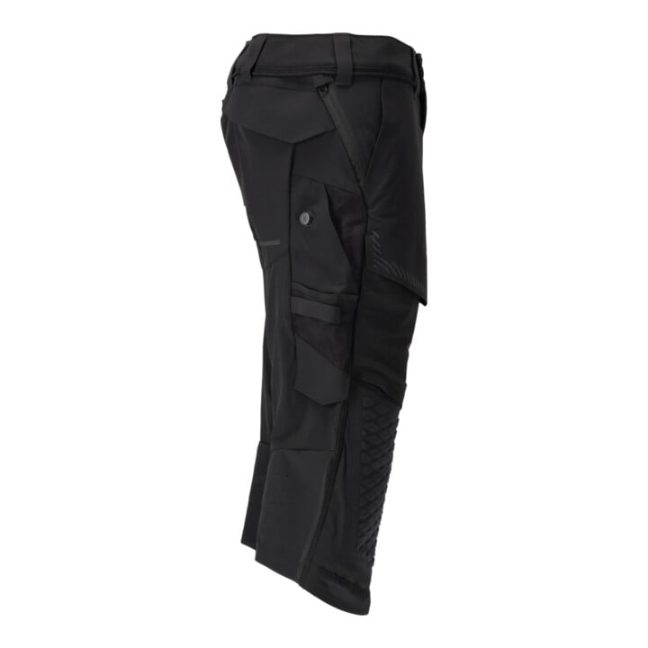 Mascot Dreiviertel-Hose C44 schwarz Knietaschen Stretch