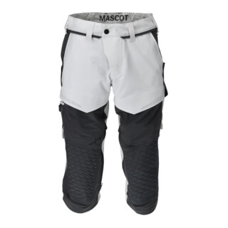 Mascot Dreiviertel-Hose C44 weiss/Anthrazitgrau Knietaschen Stretch