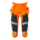 Mascot Dreiviertel-Hose C45 hi-vis orange schwarzblau Stretch Hängetaschen