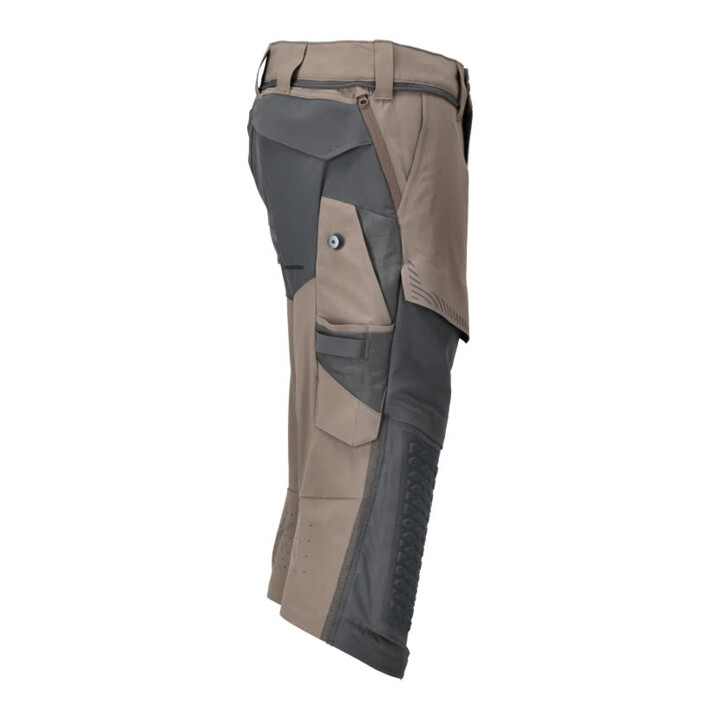 Mascot Dreiviertel-Hose C45 Knietaschen Stretch dunkel sandbeige/anthrazitgrau