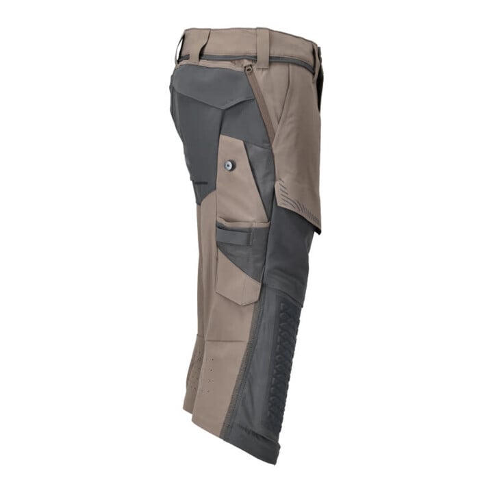 Mascot Dreiviertel-Hose C47 Knietaschen Stretch dunkles sandbeige/anthrazitgrau