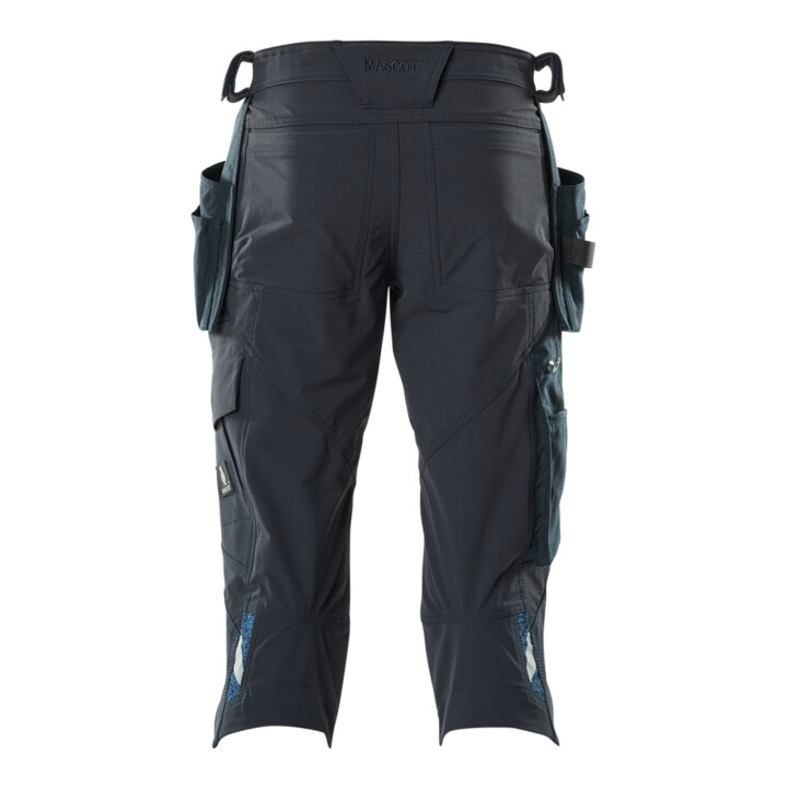 Mascot Dreiviertel-Hose C48 schwarzblau Hängetaschen Stretch