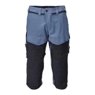 Mascot Dreiviertel-Hose C50 Knietaschen steinblau/schwarzblau