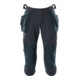 Mascot Dreiviertel-Hose C58 Hängetaschen Stretch schwarzblau