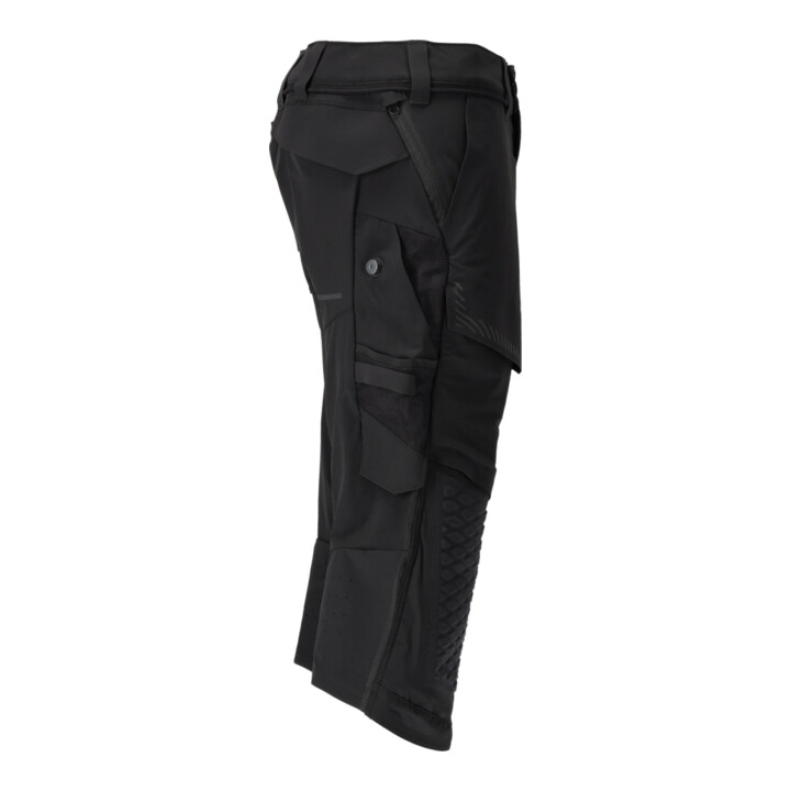 Mascot Dreiviertel-Hose C58 schwarz Knietaschen Stretch
