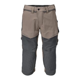Mascot Dreiviertel-Hose C60 Knietaschen Stretch dunkel sandbeige/anthrazitgrau