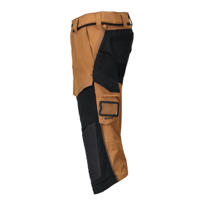 Mascot Dreiviertel-Hose C60 Knietaschen Stretch nussbraun/schwarz