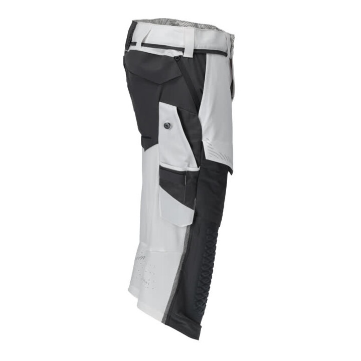 Mascot Dreiviertel-Hose C60 Knietaschen Stretch weiss/Anthrazitgrau