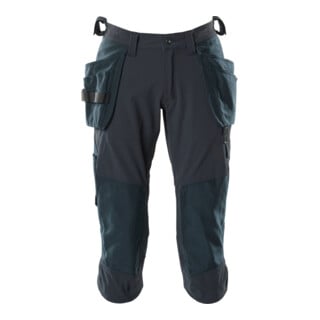 Mascot Dreiviertel-Hose C60 schwarzblau Hängetaschen Stretch