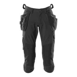 Mascot Dreiviertel-Hose C60 Stretch schwarz Hängetaschen
