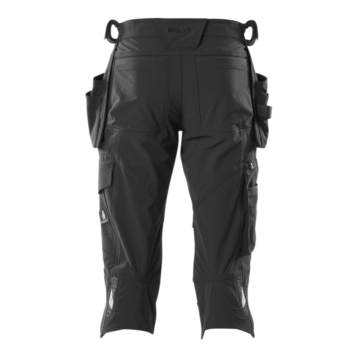 Mascot Dreiviertel-Hose C60 Stretch schwarz Hängetaschen