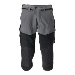 Mascot Dreiviertel-Hose C62 anthrazitgrau schwarz Knietaschen Stretch