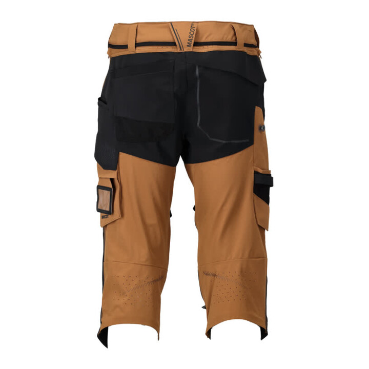 Mascot Dreiviertel-Hose C64 nussbraun/schwarz Knietaschen Stretch