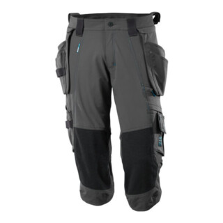 Mascot Dreiviertel-Hose, Hängetaschen, Stretchs Dreiviertel-Hose Größe C52, dunkelanthrazit