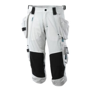 Mascot Dreiviertel-Hose, Hängetaschen, Stretchs Dreiviertel-Hose Größe C62, weiss