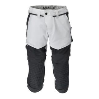Mascot Dreiviertel-Hose Knietaschen Stretch C47 weiss/Anthrazitgrau