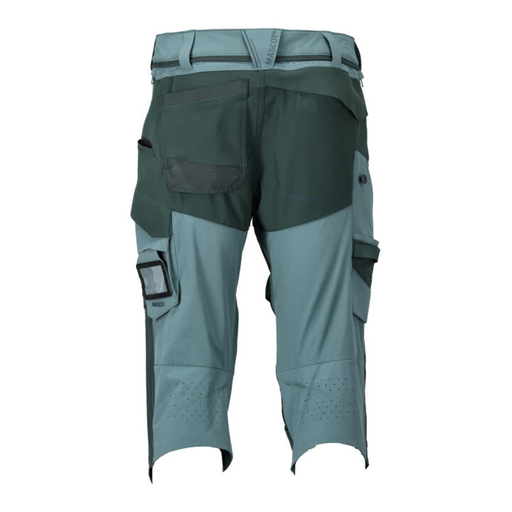 Mascot Dreiviertel-Hose Knietaschen Stretch C48 helles waldgrün/waldgrün